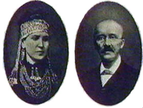 La femme de Schliemann portant les bijoux de Priam.
